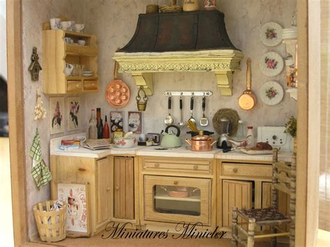 blue metal doll house kitchen stuff|Amazon.com: Miniature Dollhouse Kitchen Sets.